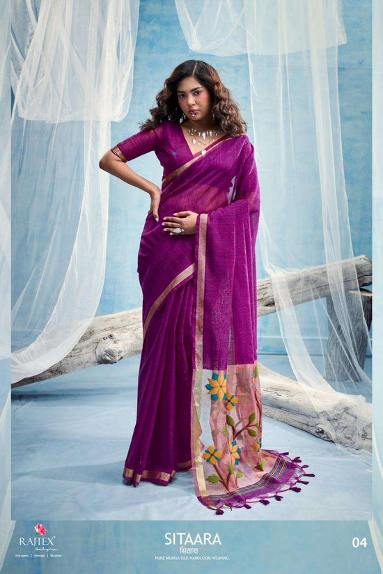 Rajtex Sitaara Munga Silk Printed Saree - Amrah Wholesale