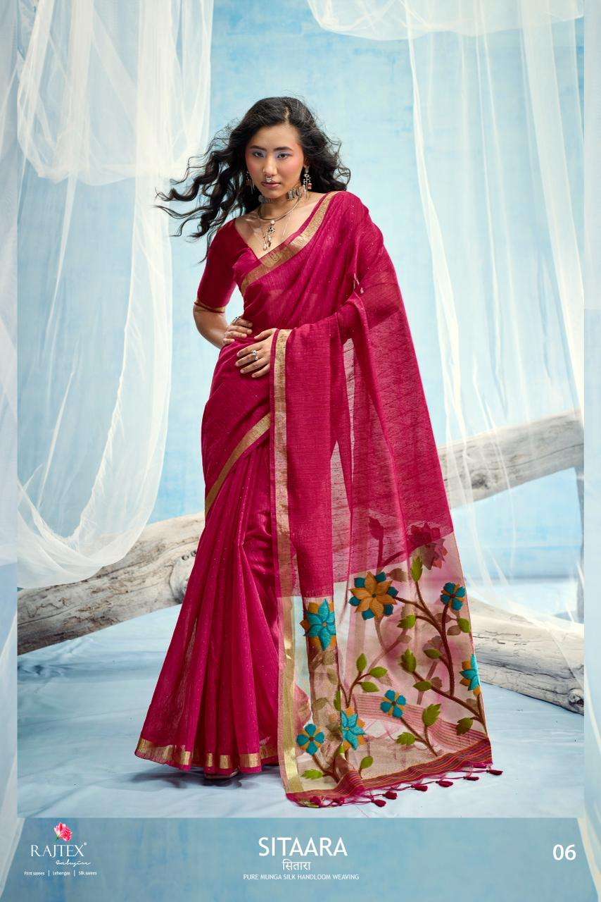 Rajtex Sitaara Munga Silk Printed Saree - Amrah Wholesale