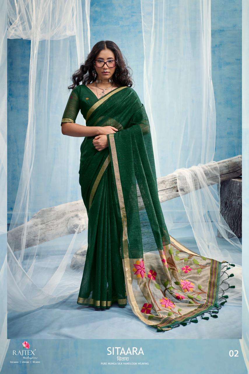 Rajtex Sitaara Munga Silk Printed Saree - Amrah Wholesale
