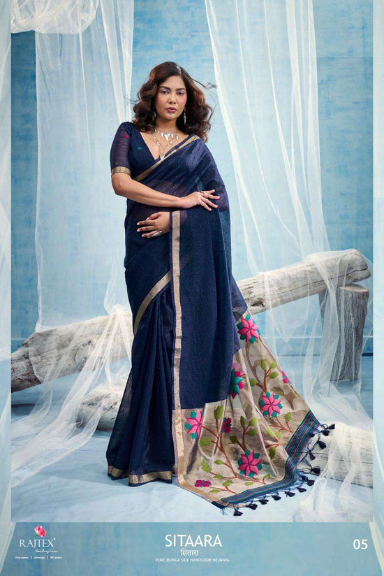 Rajtex Sitaara Munga Silk Printed Saree - Amrah Wholesale