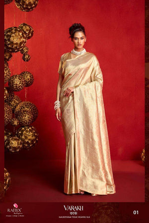 Rajtex Varakh Kanjipuram Tissue Silk Weaving Sarees