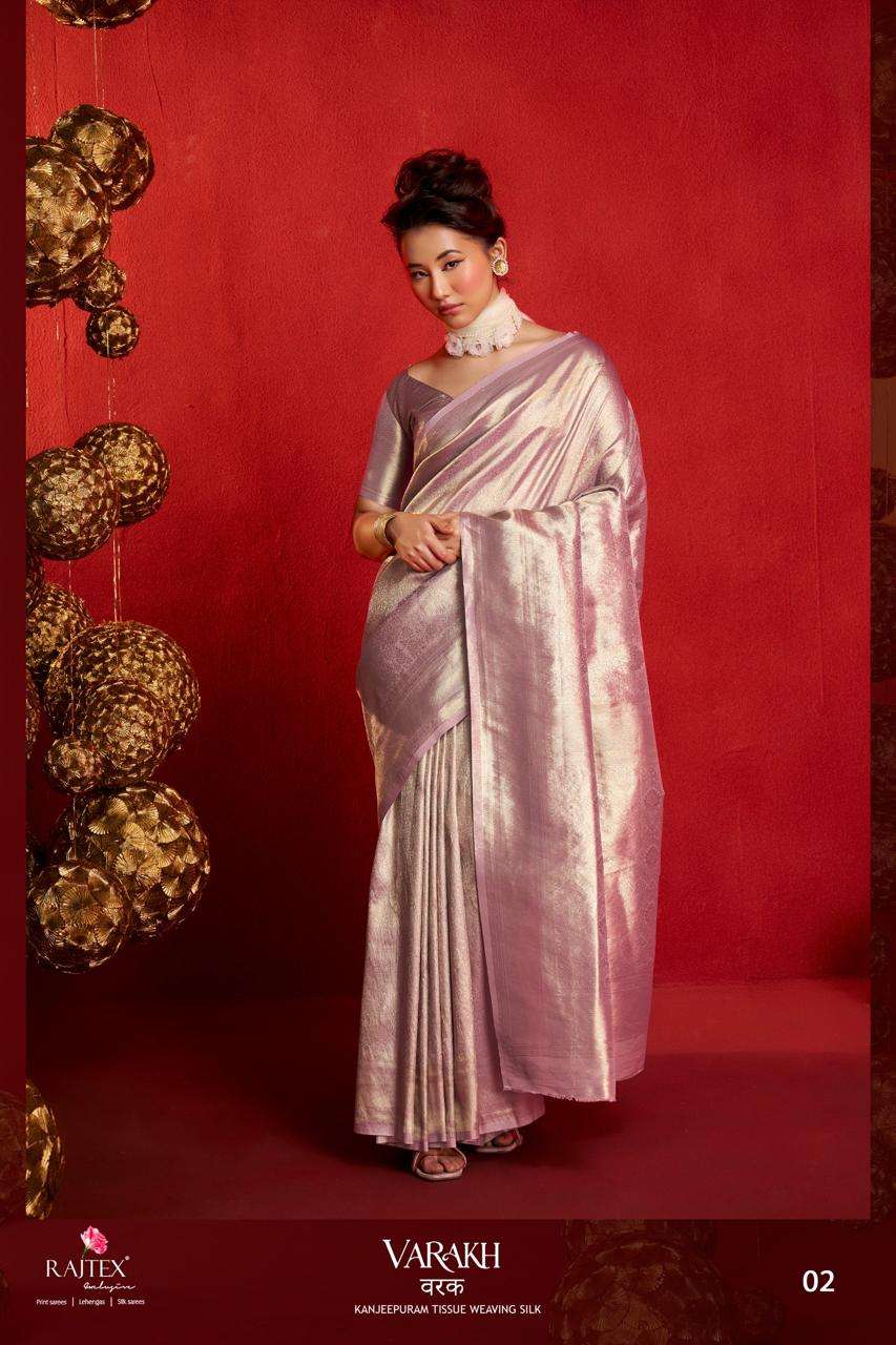 Rajtex Varakh Kanjipuram Tissue Silk Weaving Sarees