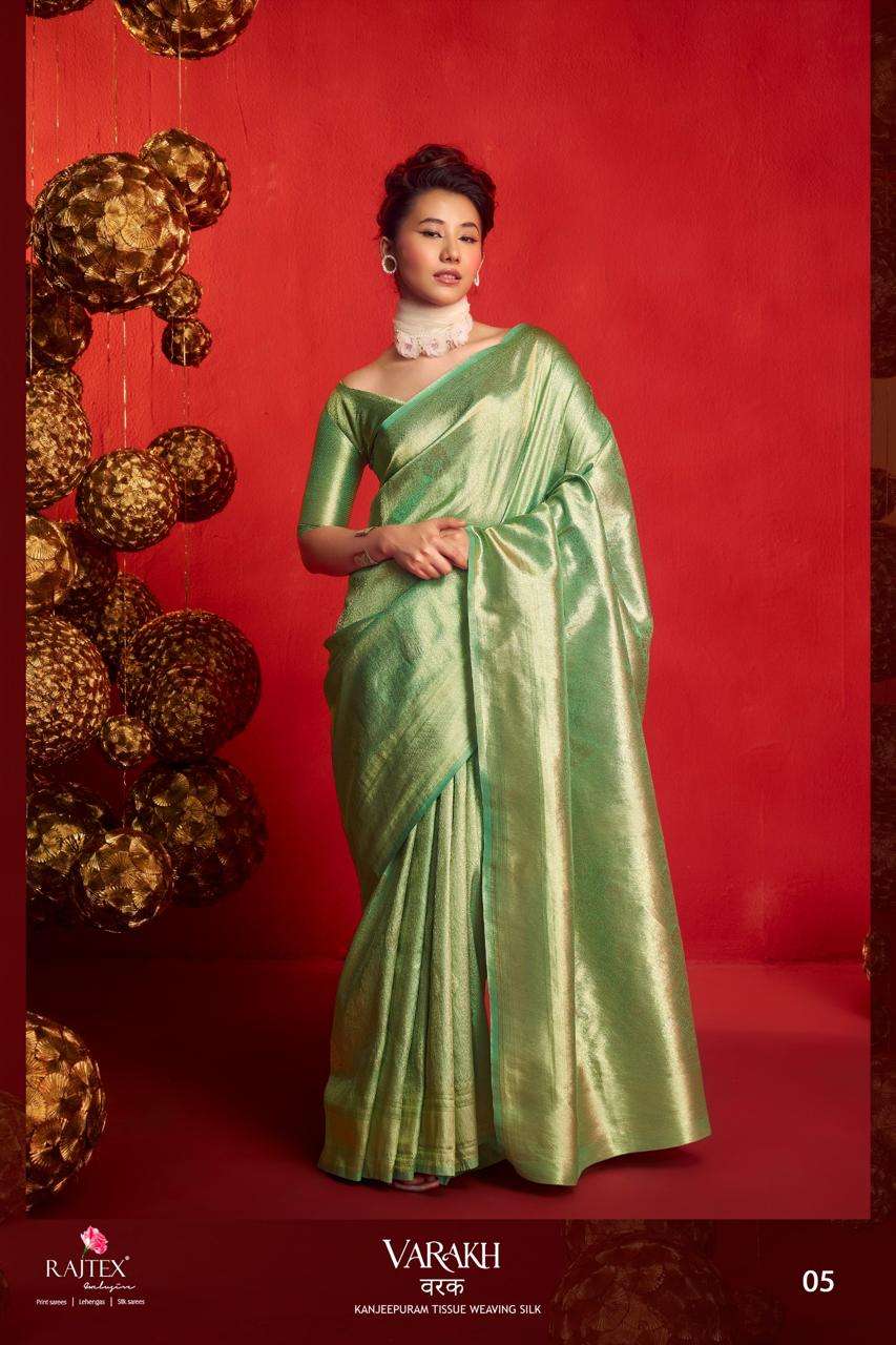 Rajtex Varakh Kanjipuram Tissue Silk Weaving Sarees