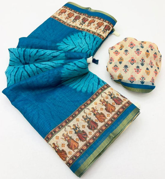 Rajyog D No 355001 To 06 Cotton Linen Saree
