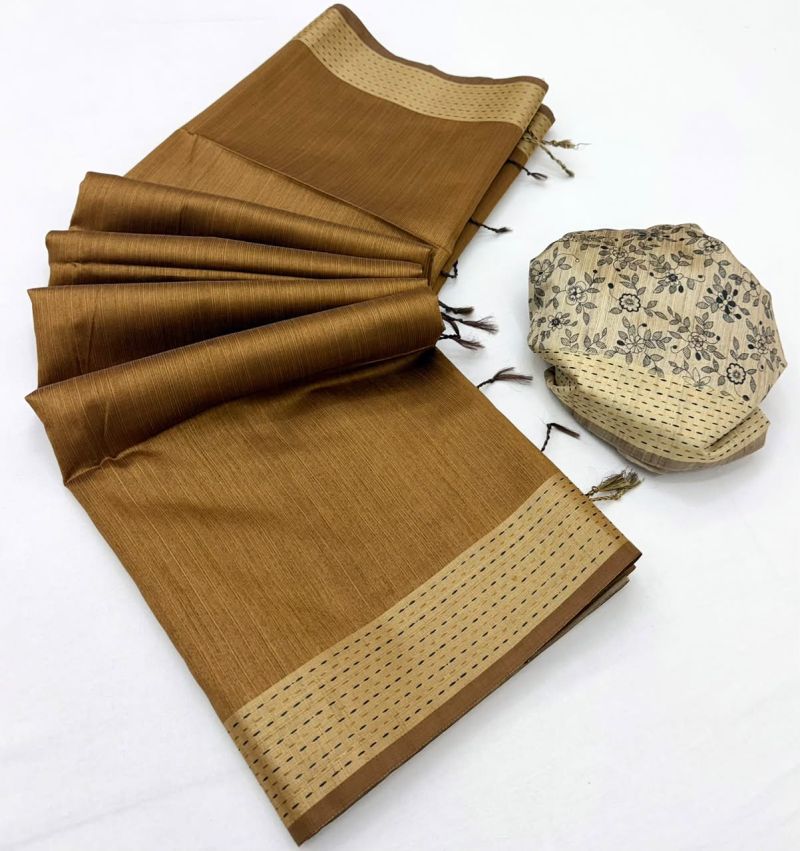 Rajyog Chaitra Handloom Tussar Silk Saree