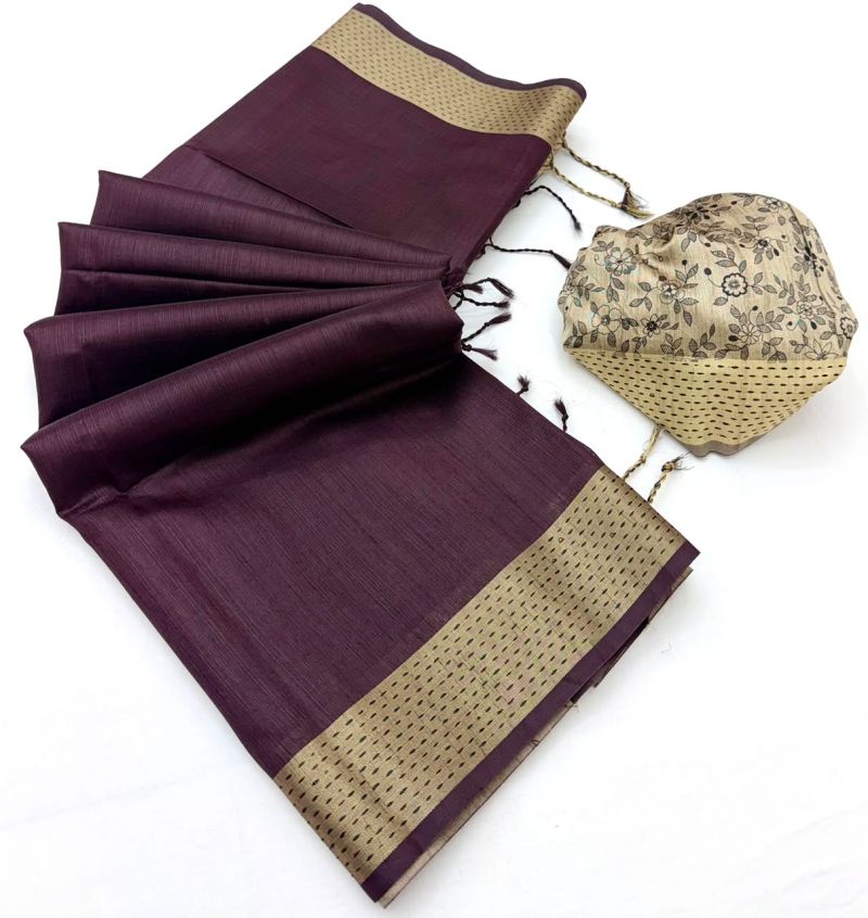 Rajyog Chaitra Handloom Tussar Silk Saree
