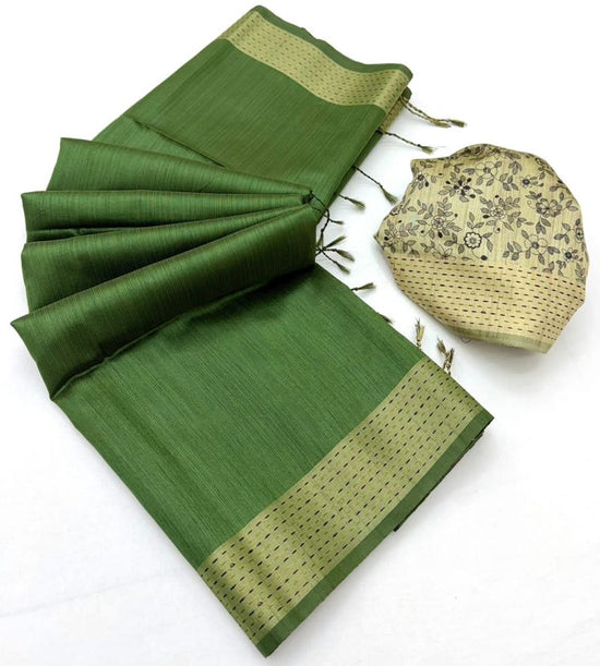 Rajyog Chaitra Handloom Tussar Silk Saree
