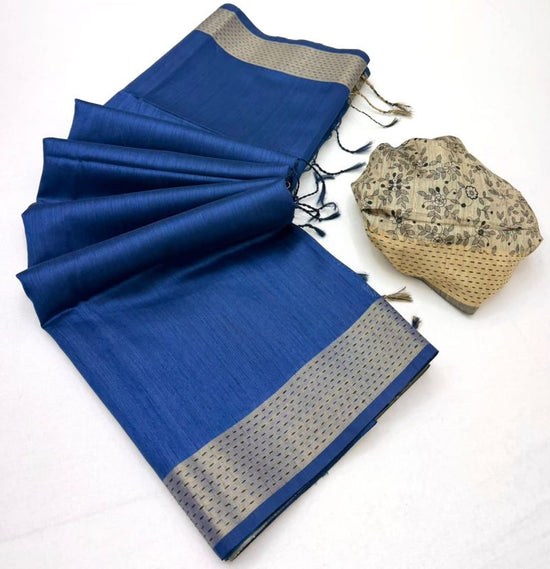 Rajyog Chaitra Handloom Tussar Silk Saree