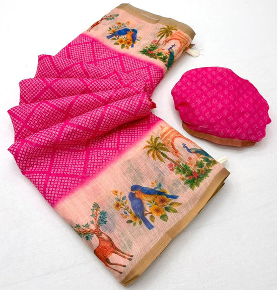 Rajyog D No 10061 To 68 Soft Cotton Linen Zari Border Saree
