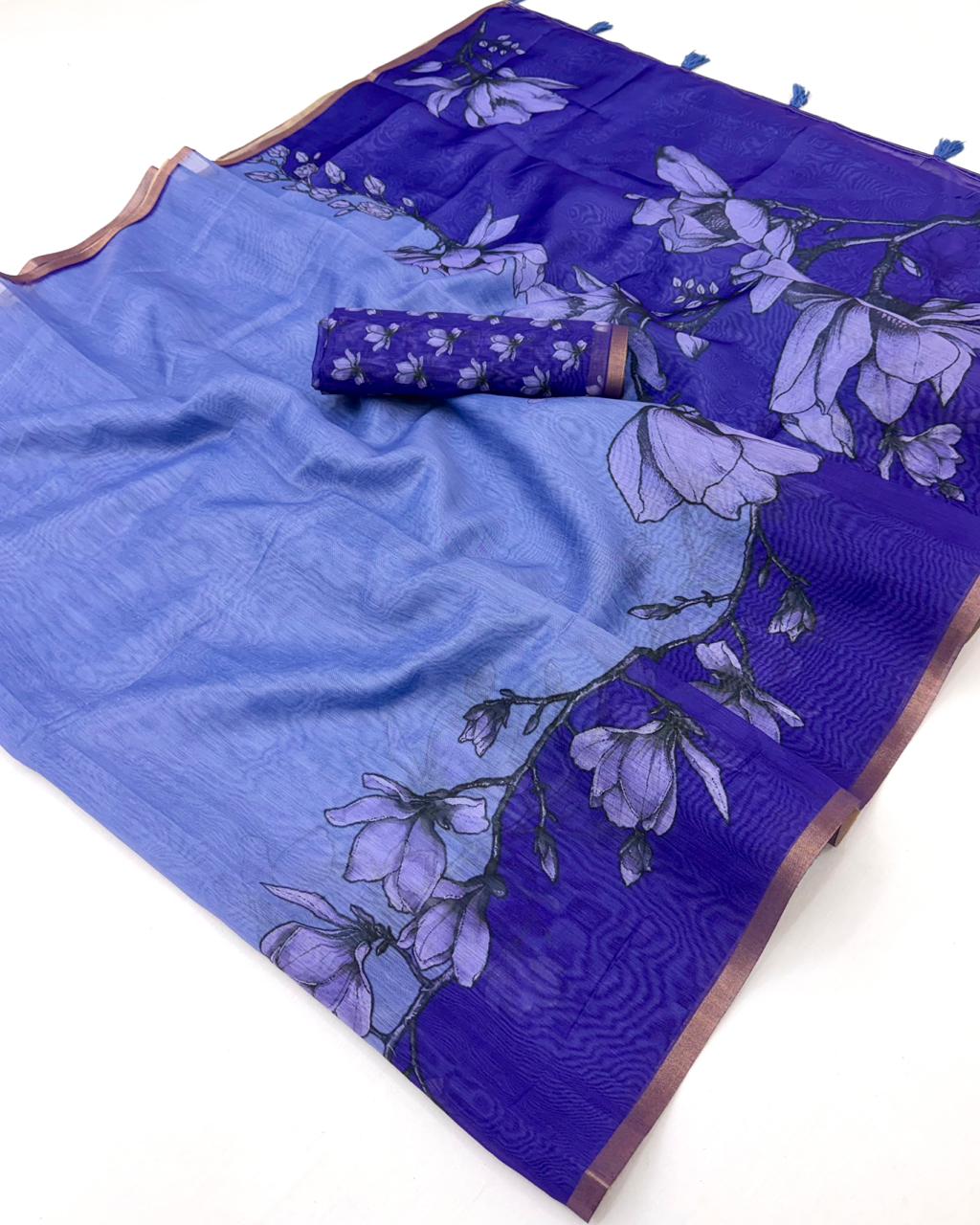 Rajyog D No 1031 To 36 Chanderi Linen Printed Saree - Amrah Wholesale