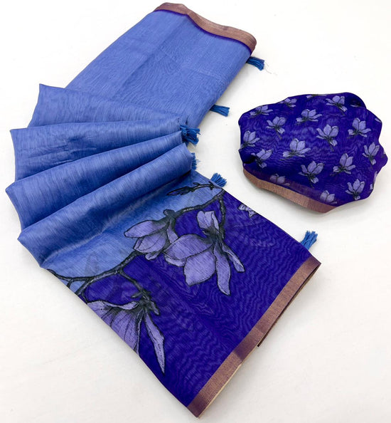 Rajyog D No 1031 To 36 Chanderi Linen Printed Saree - Amrah Wholesale