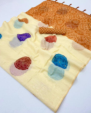 Rajyog D No 260001 To 04 Chanderi Linen Saree