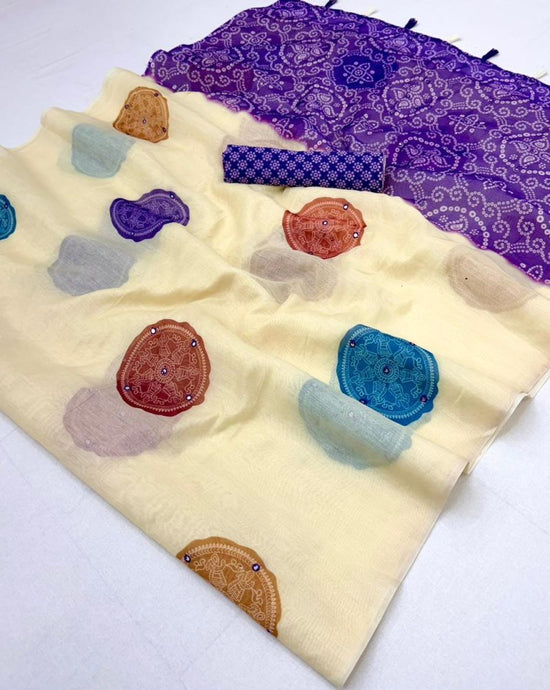 Rajyog D No 260001 To 04 Chanderi Linen Saree