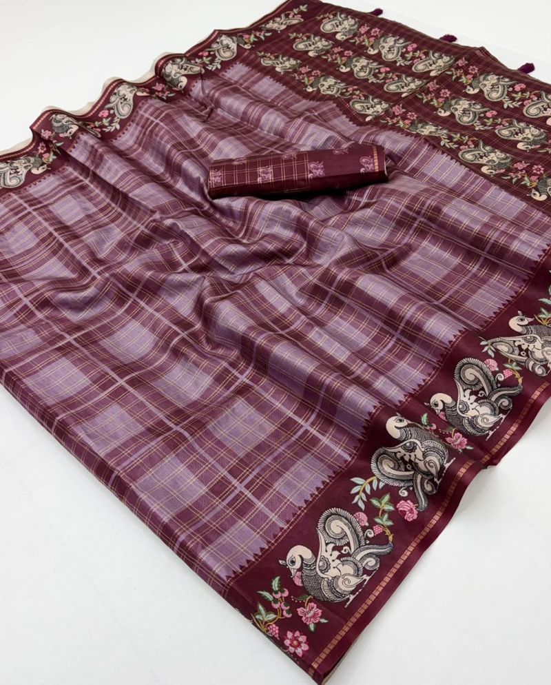Rajyog D No 416001 To 06 Soft Tusser Silk Saree