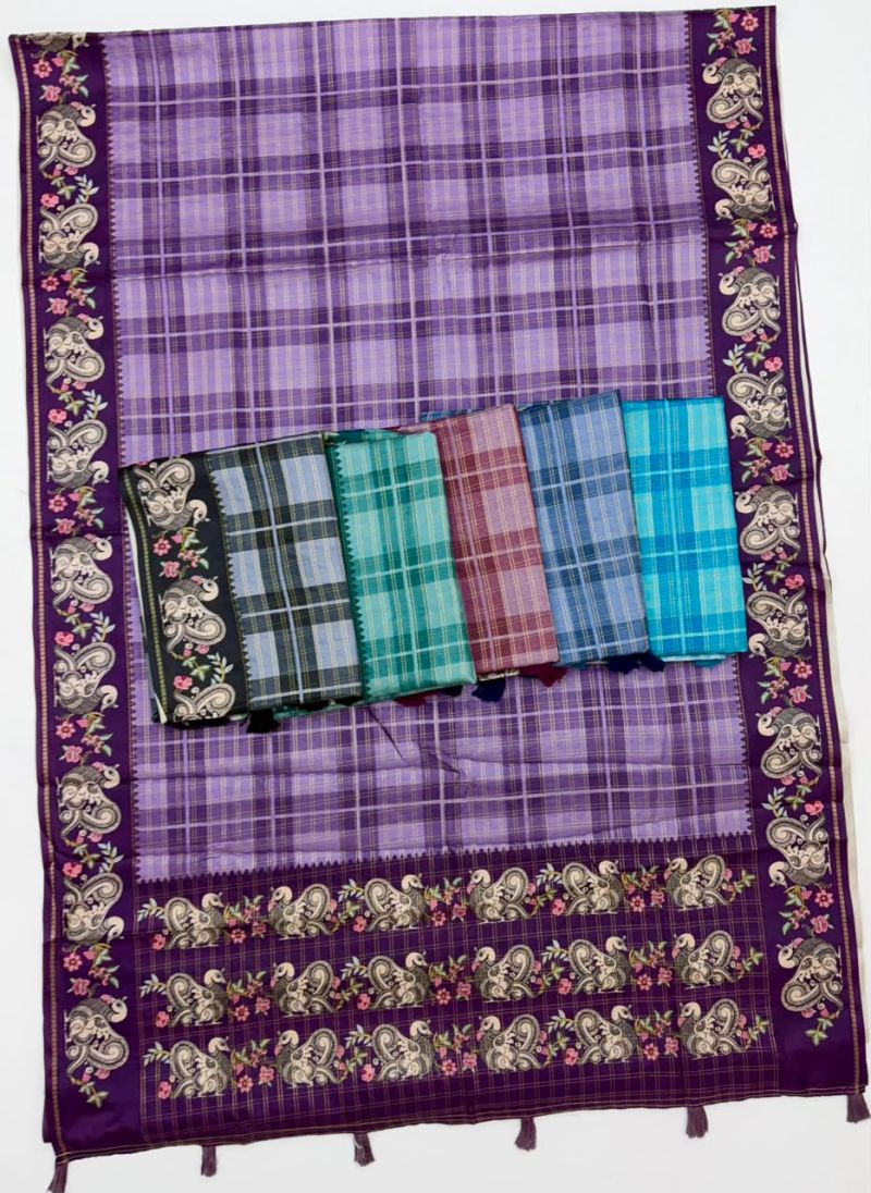 Rajyog D No 416001 To 06 Soft Tusser Silk Saree