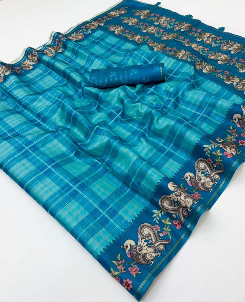 Rajyog D No 416001 To 06 Soft Tusser Silk Saree