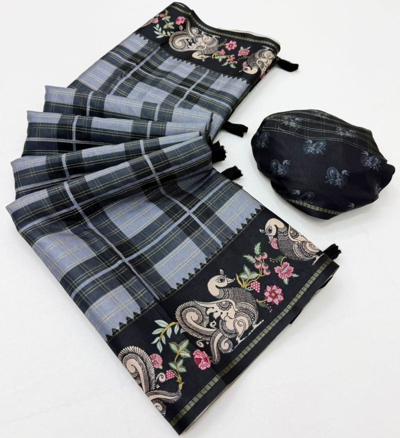 Rajyog D No 416001 To 06 Soft Tusser Silk Saree
