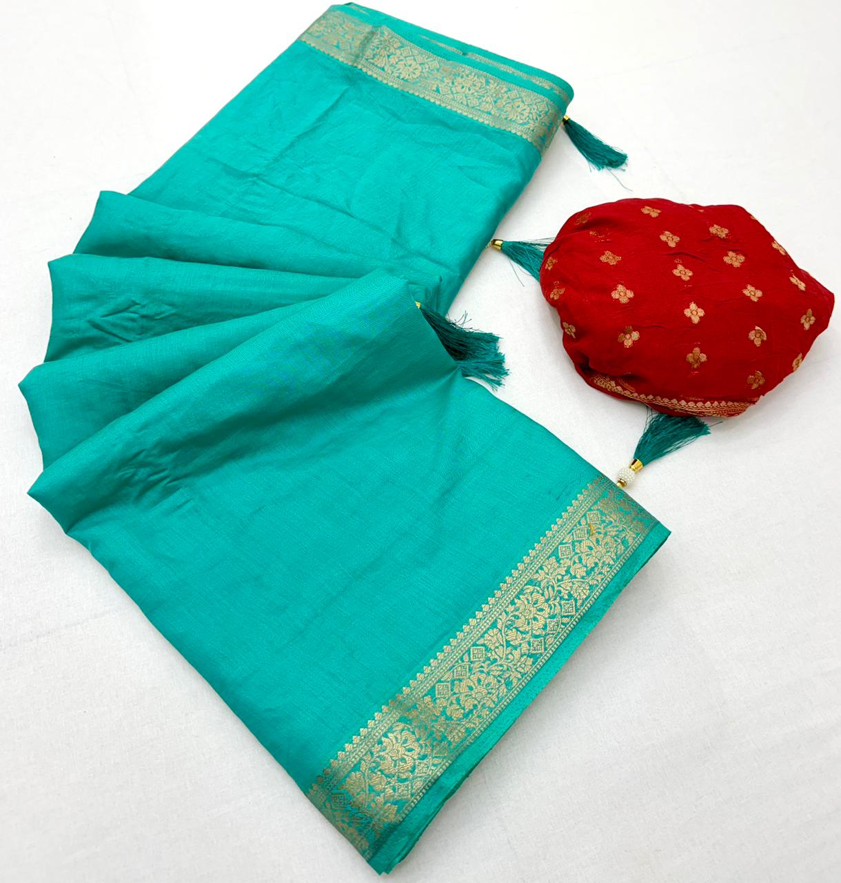 Rajyog Indu Vol 2 Cotton Viscose Zari Weaving Saree