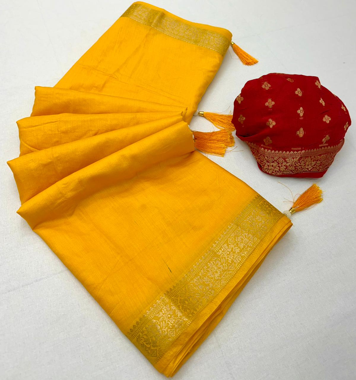 Rajyog Indu Vol 2 Cotton Viscose Zari Weaving Saree