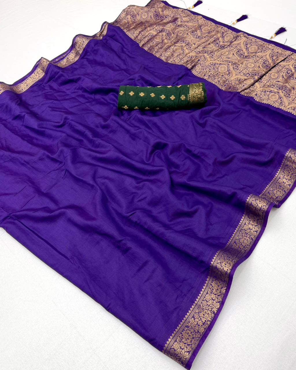 Rajyog Indu Vol 2 Cotton Viscose Zari Weaving Saree