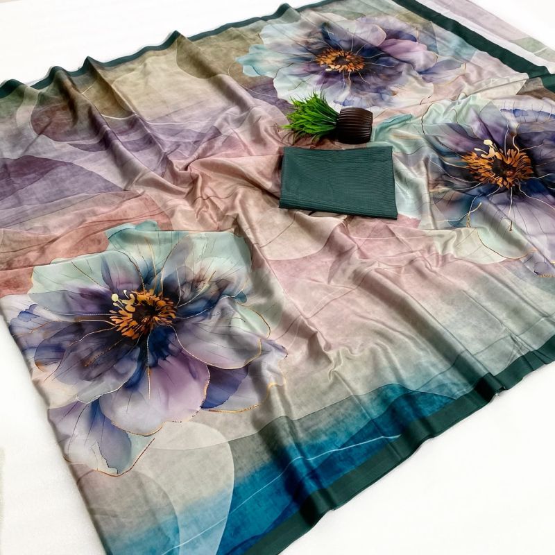 Rajyog Ruby Soft Italian Crepe Digital Printed Saree Collection