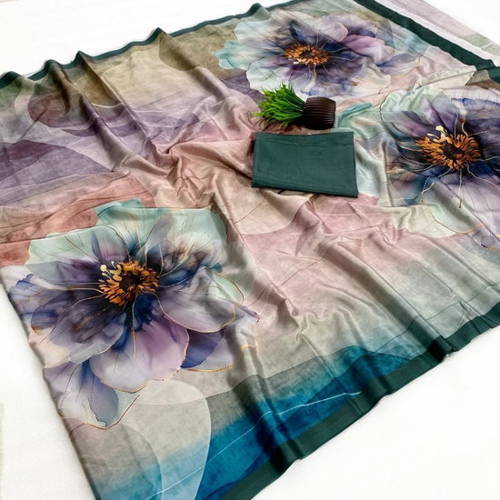 Rajyog Ruby Soft Italian Crepe Digital Printed Saree Collection