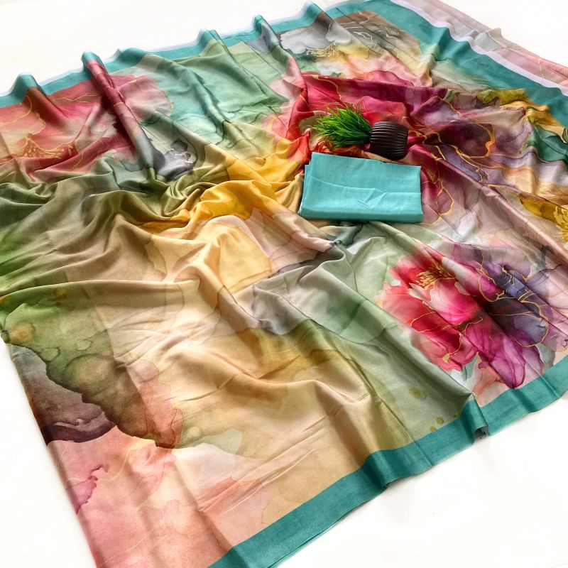 Rajyog Ruby Soft Italian Crepe Digital Printed Saree Collection