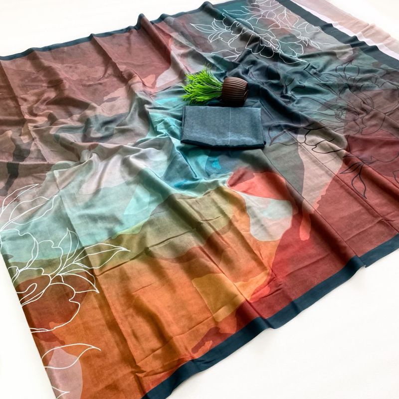Rajyog Ruby Soft Italian Crepe Digital Printed Saree Collection
