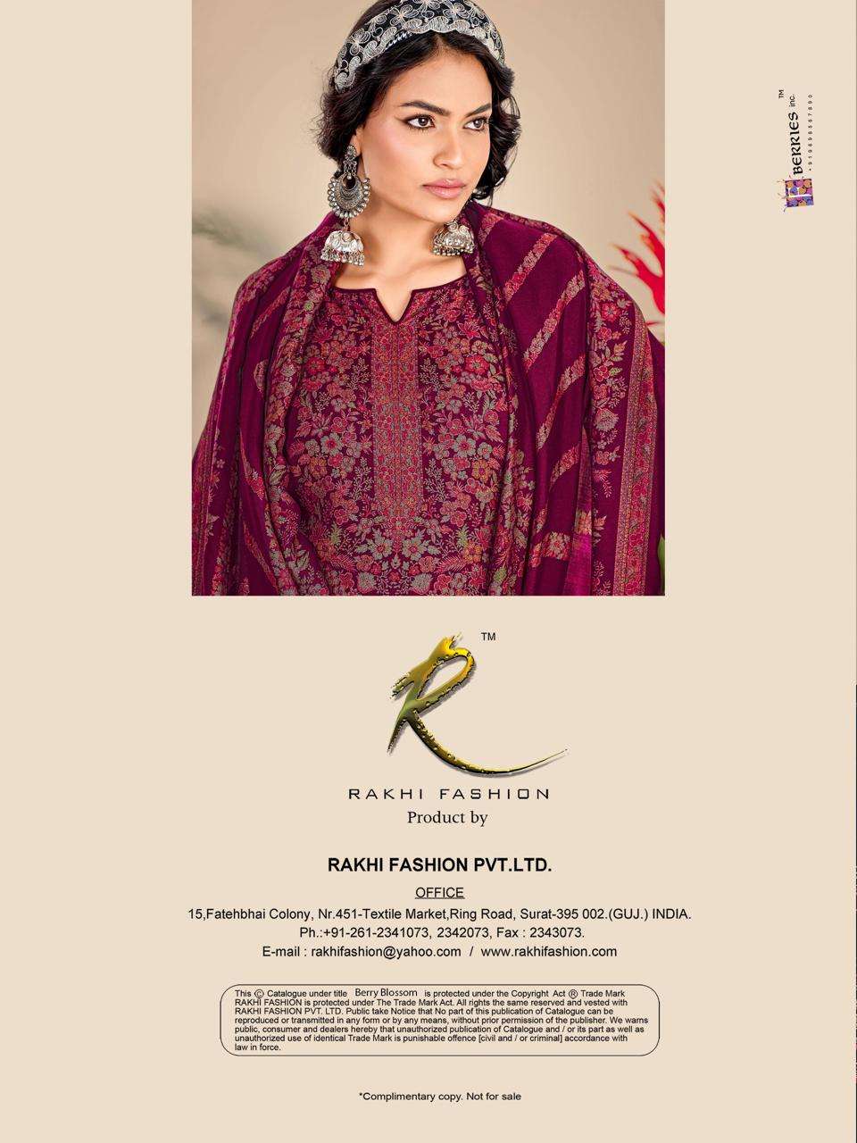 Rakhi Fashion Berry Blossom