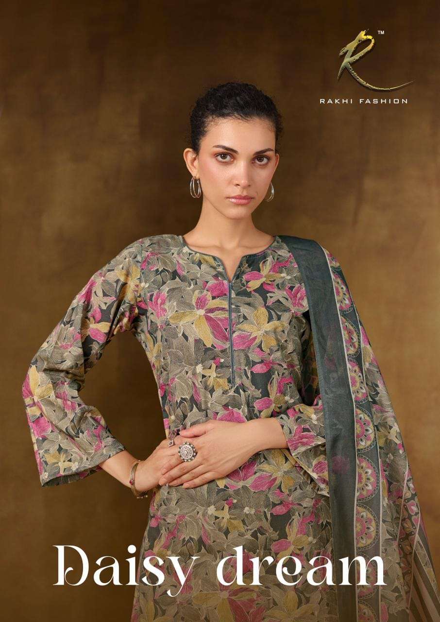 Rakhi Fashion Daisy Dream 73474 Premium Cotton Dress Material