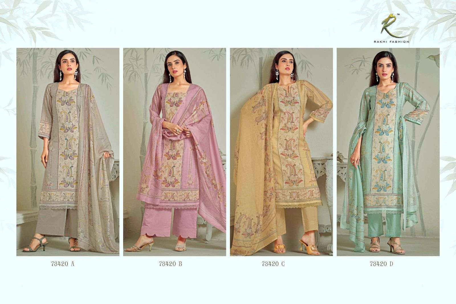 Rakhi Fashion Dreamy Summer 73420 Dress Material Wholesale Catalogue