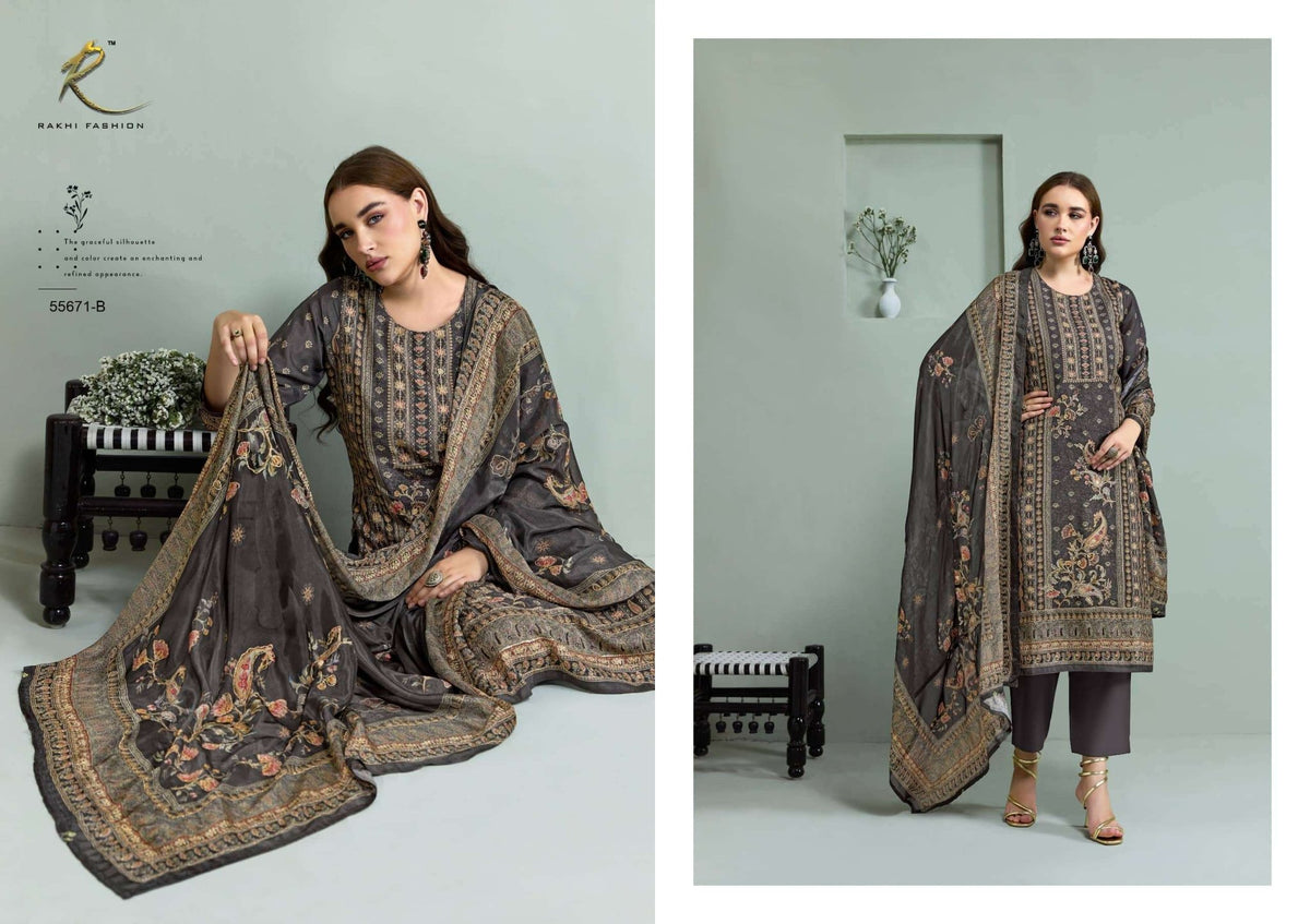 Rakhi Fashion Ethnic Ambience 55671 Modal Dress Material - Amrah Wholesale