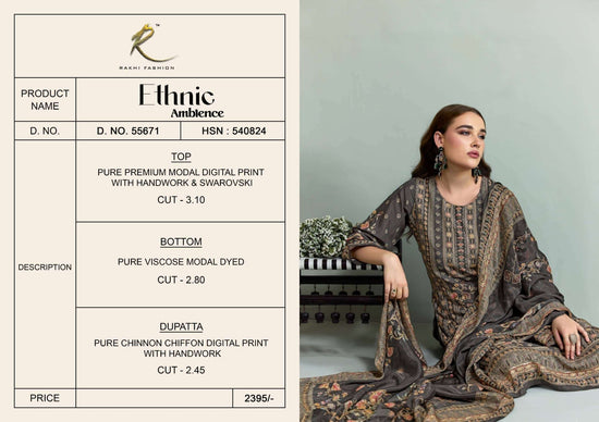 Rakhi Fashion Ethnic Ambience 55671 Modal Dress Material - Amrah Wholesale