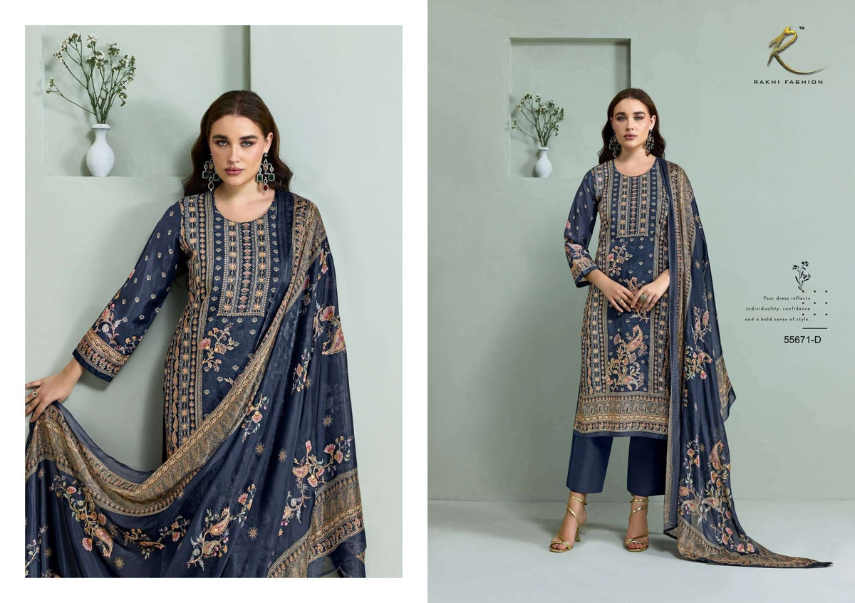 Rakhi Fashion Ethnic Ambience 55671 Modal Dress Material - Amrah Wholesale