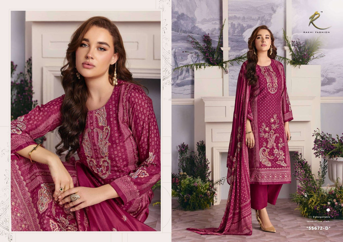 Rakhi Fashion Ethnic Ambience 55672 Modal Dress Material - Amrah Wholesale