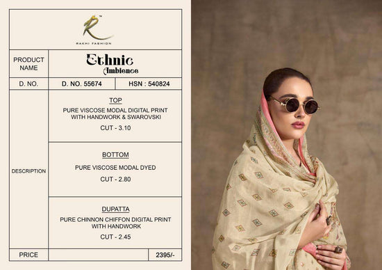 Rakhi Fashion Ethnic Ambience 55674 Viscose Modal Dress Material - Amrah Wholesale