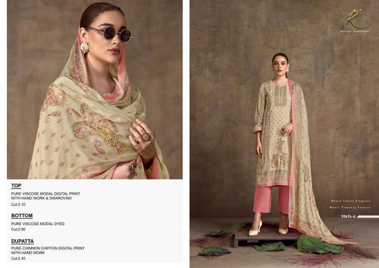 Rakhi Fashion Ethnic Ambience 55674 Viscose Modal Dress Material - Amrah Wholesale