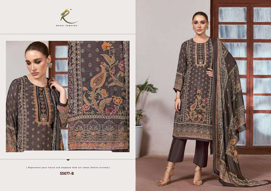 Rakhi Fashion Ethnic Ambience 55677 Premium Viscose Modal Dress Material