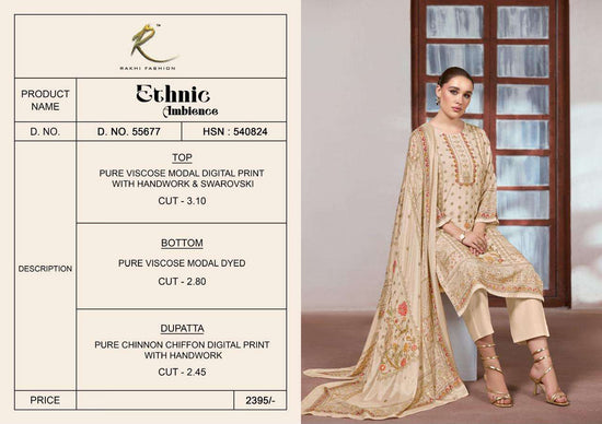 Rakhi Fashion Ethnic Ambience 55677 Premium Viscose Modal Dress Material