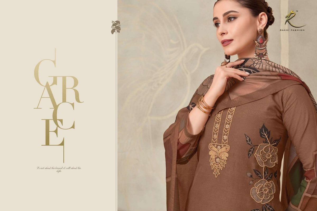 Rakhi Fashion Galaxy Attire 73484 Premium Bemberg Mal Dress Material - Amrah Wholesale