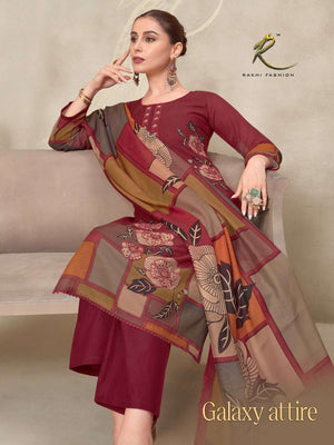 Rakhi Fashion Galaxy Attire 73484 Premium Bemberg Mal Dress Material - Amrah Wholesale