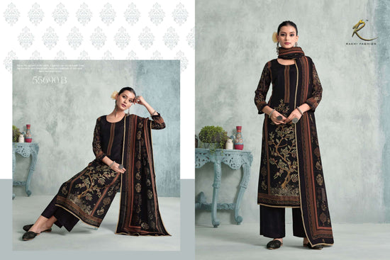 Rakhi Fashion Gallan Dil Di 55690 Bemberg Silk Dress Material