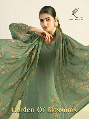 Rakhi Fashion Garden Of Blossoms 73437 Cotton Dress Material - Amrah Wholesale