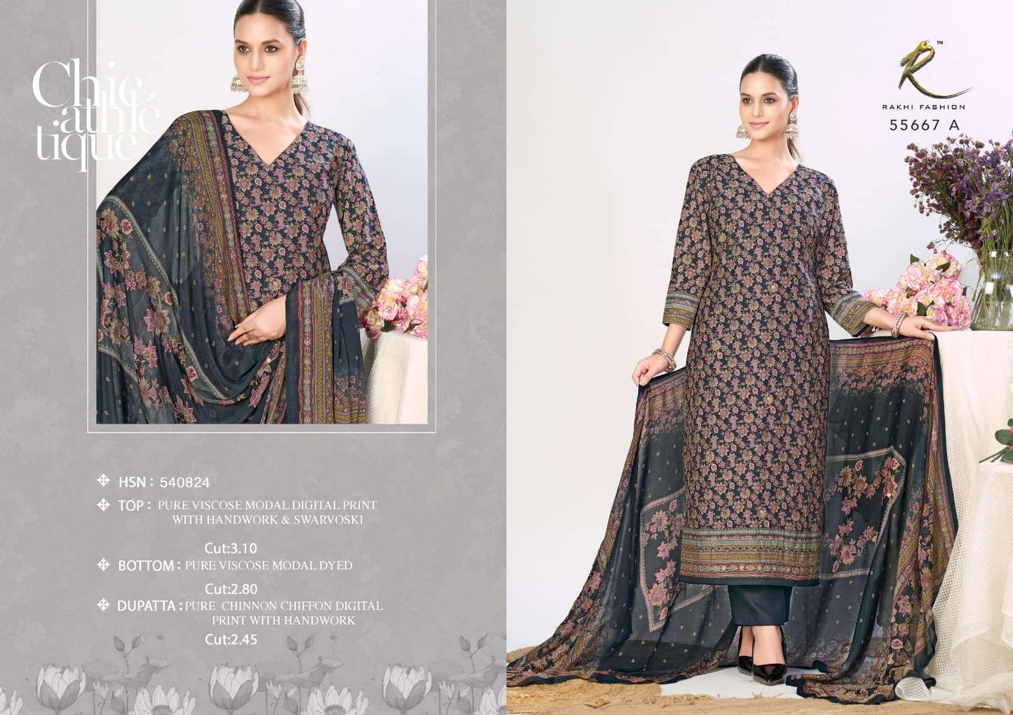 Rakhi Fashion Glimpse Of Andaaz 55667 Abcd Viscose Modal Dress Material - Amrah Wholesale