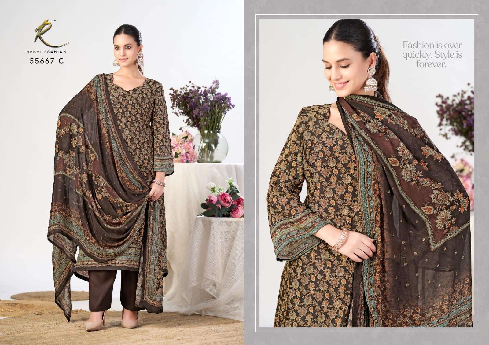 Rakhi Fashion Glimpse Of Andaaz 55667 Abcd Viscose Modal Dress Material - Amrah Wholesale