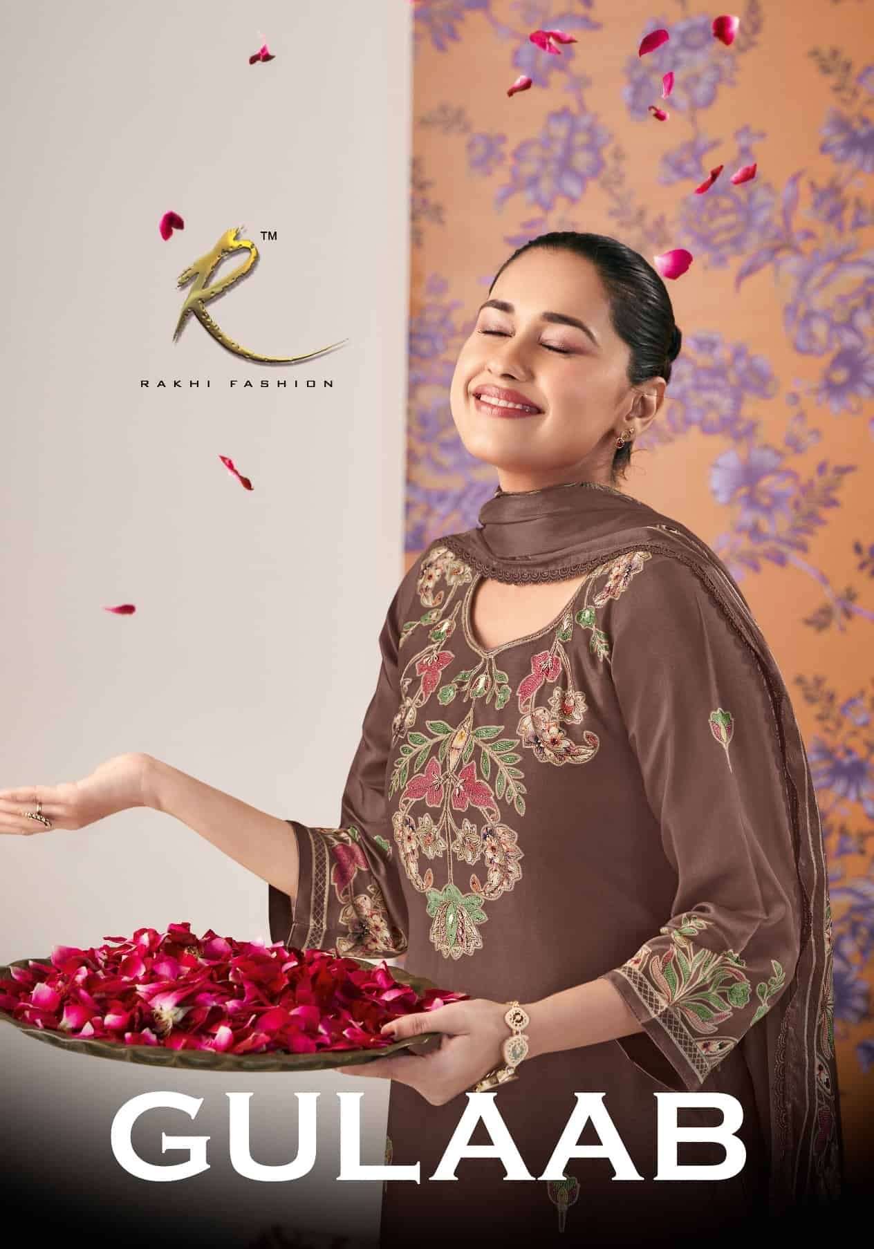 Rakhi Fashion Gulaab 55698 Bemberg Modal Salwar Suit