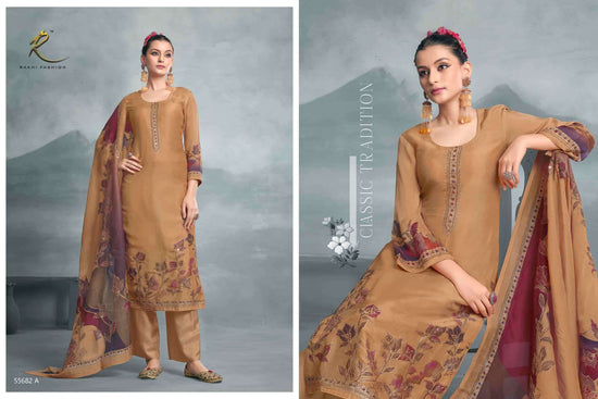 Rakhi Fashion Jahaan 55682 Pure Bemberg Silk Dress Material