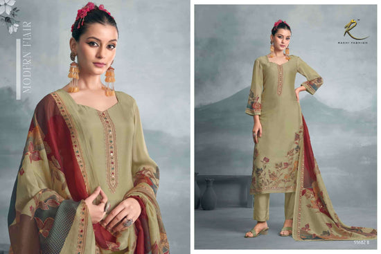 Rakhi Fashion Jahaan 55682 Pure Bemberg Silk Dress Material