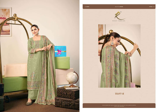 Rakhi Fashion Jashn Naama 55697 Bemberg Modal Dress Material - Amrah Wholesale