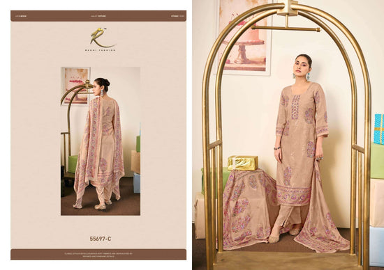 Rakhi Fashion Jashn Naama 55697 Bemberg Modal Dress Material - Amrah Wholesale